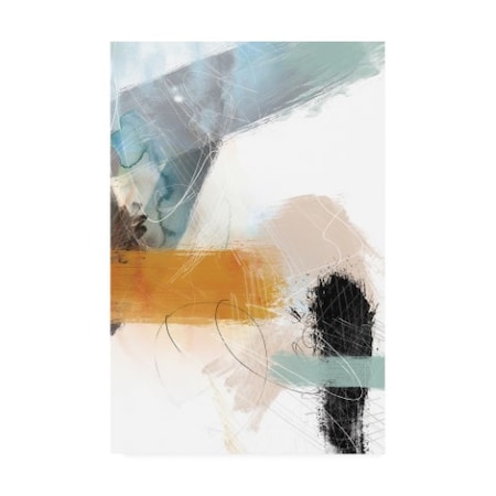 Louis Duncan-He 'Abstract Blush No. 2' Canvas Art,22x32
